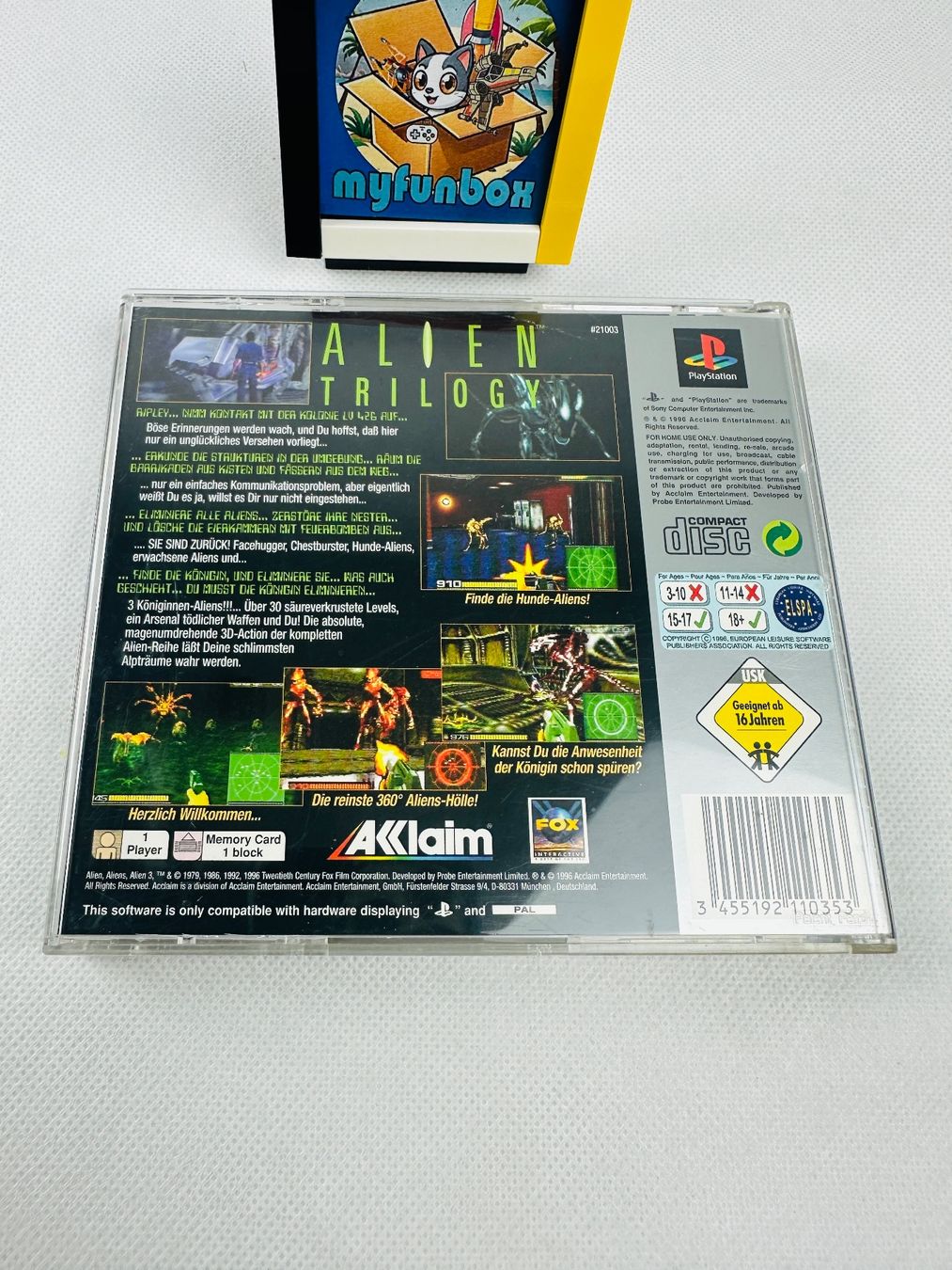 Giochi: Playstation 1 PS1 Alien Trilogy CIB deutsch – Usato da Kappel SO venduto da MyFunBox 1