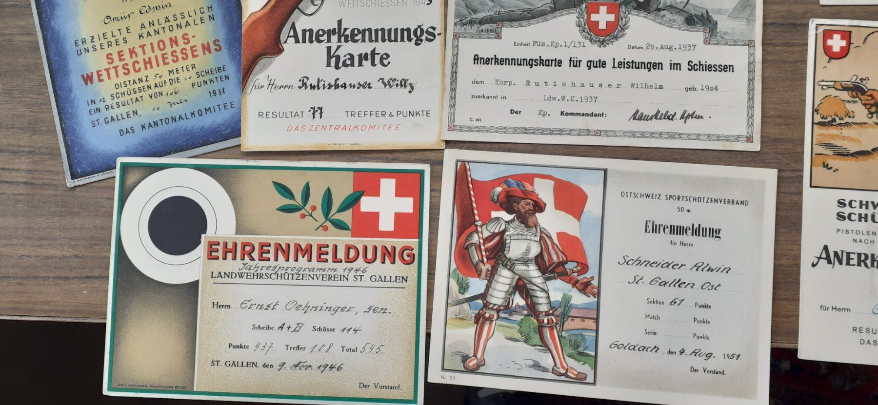 Karten: Ehrenmeldungen Lot 1 – Gebraucht aus Mörschwil von lindaswunderkiste 4