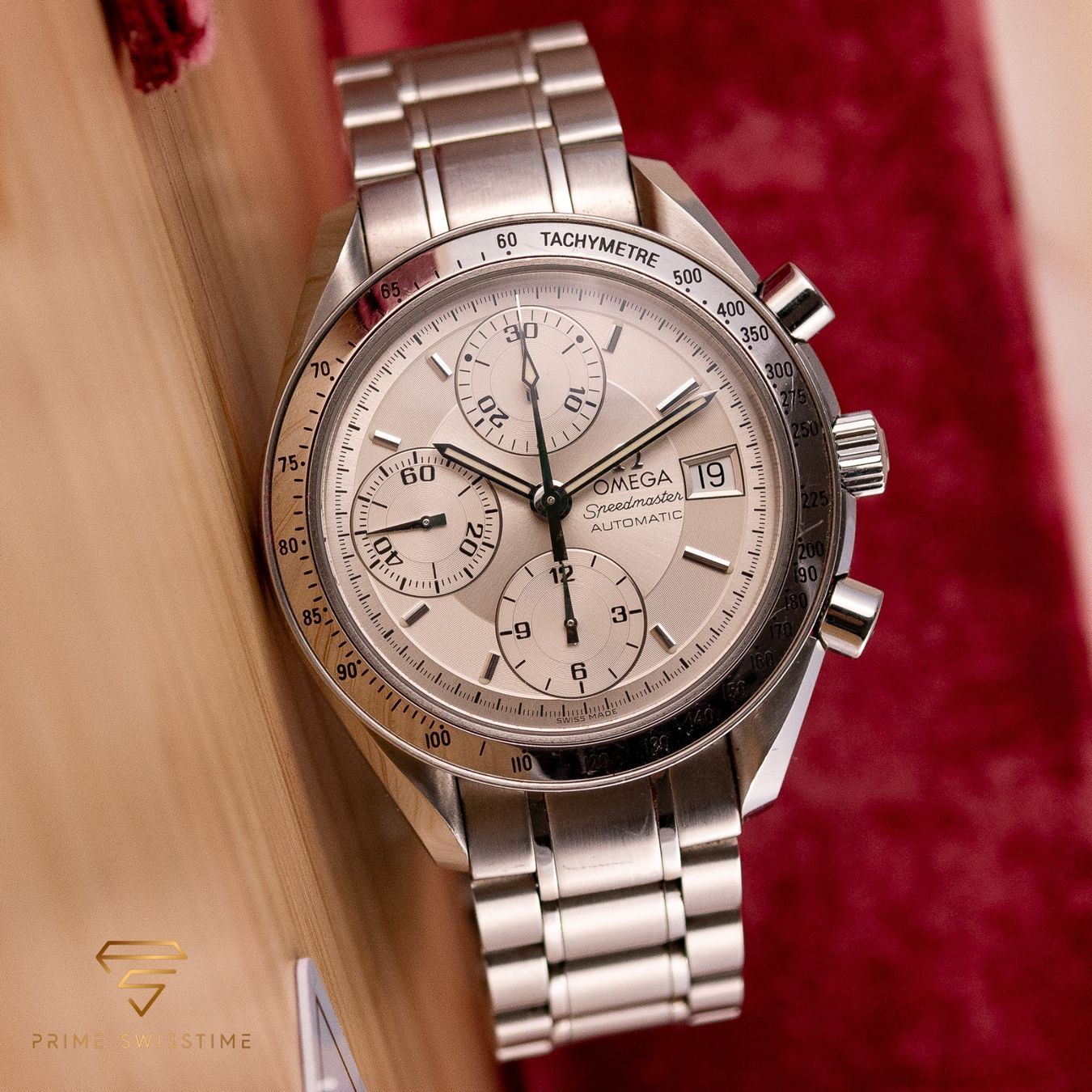 Omega Orologi: Omega Speedmaster Date / 3513.30 / Box/ 1998 – Usato da Luzern venduto da PrimeSwissTime