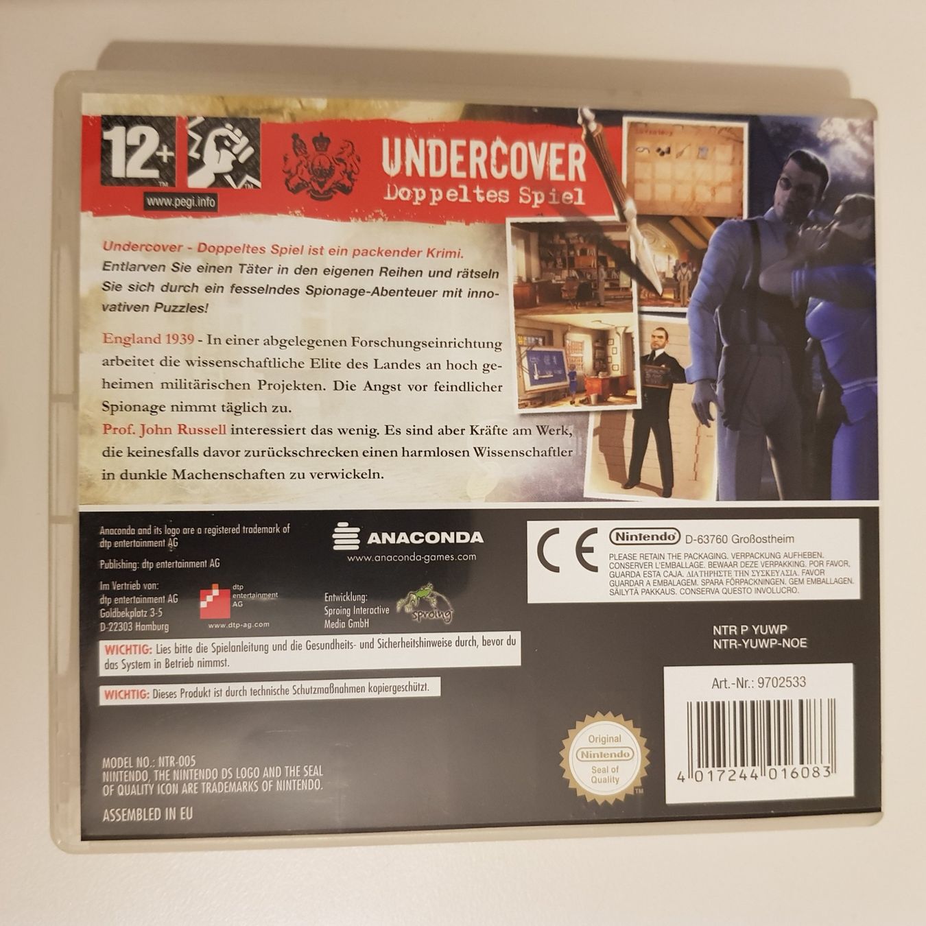 Nintendo Giochi: Undercover - Doppeltes Spiel /DS – Usato da Münchenstein venduto da 2DGames 1
