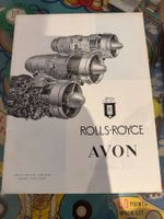 FLUGZEUG TRIEBWERK PROSPEKT AVON ENGLAND AVIATIK TROLLEY