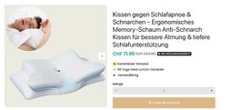 Anti-Schnarch-Kissen