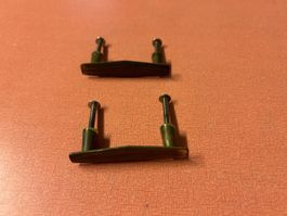Messing Griffe 2 Stk. Schubladen Griffe 50- er Jahre