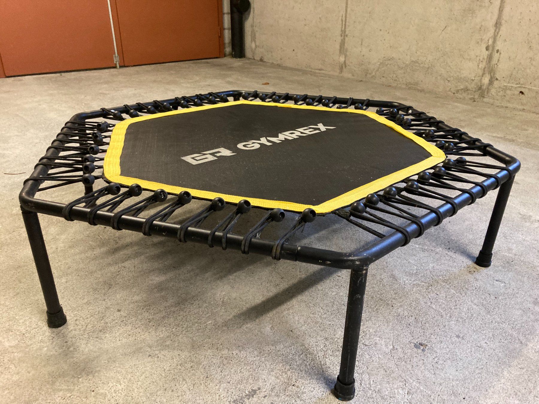Trampolini: Fitness-Trampolin Gymrex gelb – Usato da Schötz venduto da Jekyll666 2