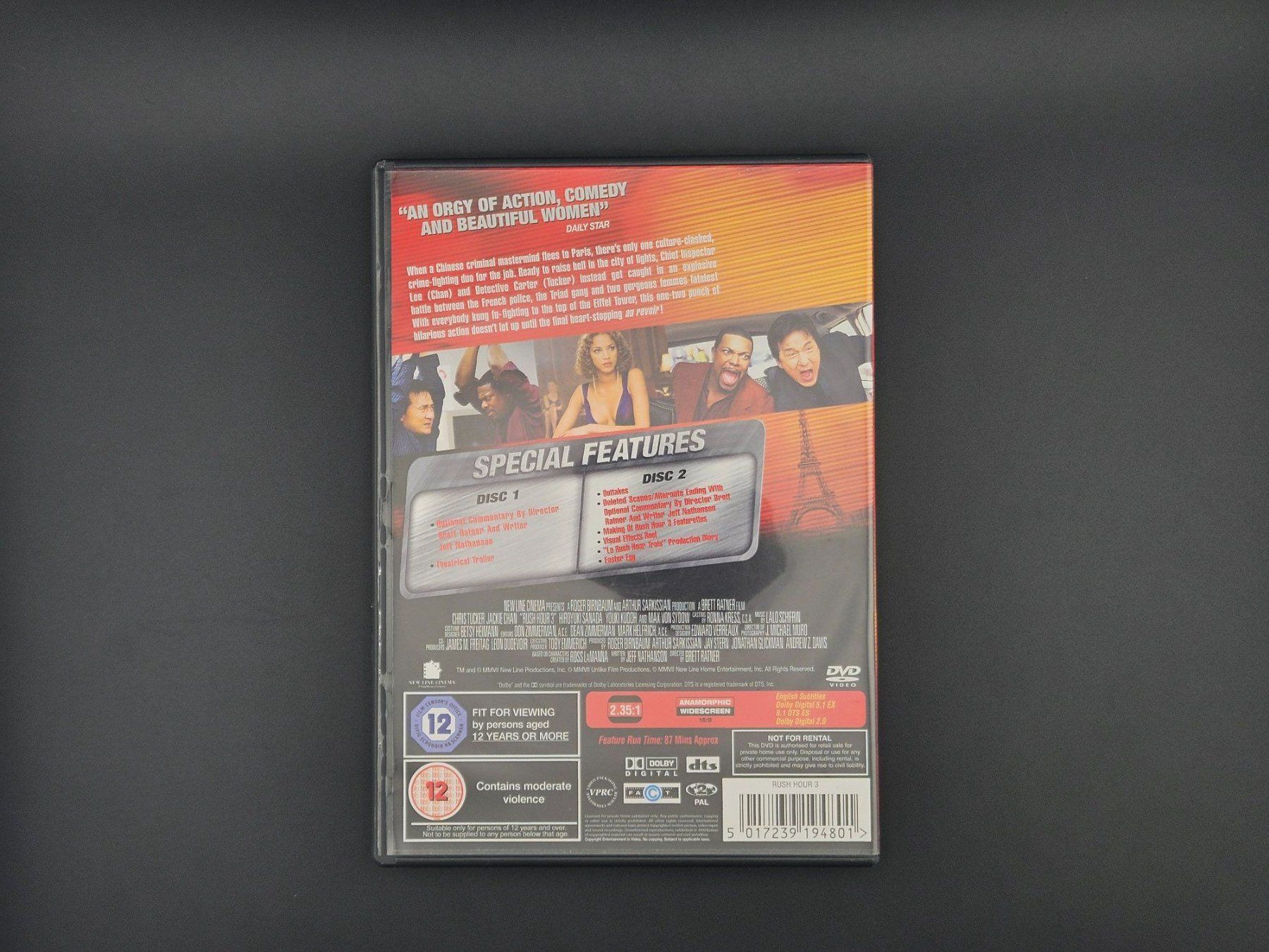 Tutti i DVDs: Rush Hour 3 – DVD – Usato da Alchenflüh venduto da otamori 3