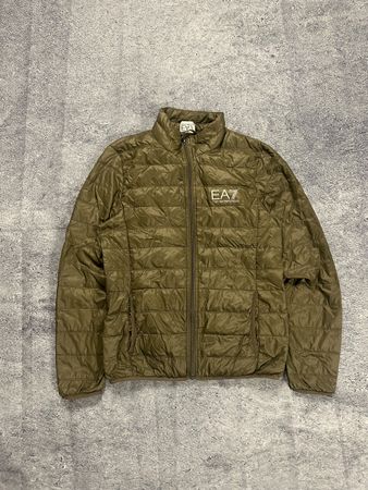 EA7 Daunenjacke Herren Khaki Grösse S 