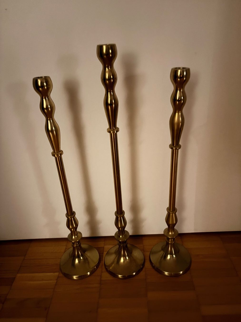 Portacandele: Kerzenständer 3er Set, aus Messing – Usato da Glattpark venduto da an_5drr 1