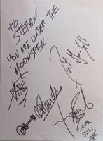 Moonspell Autogramm signiert Karte 20x30cm Heavy-Metal