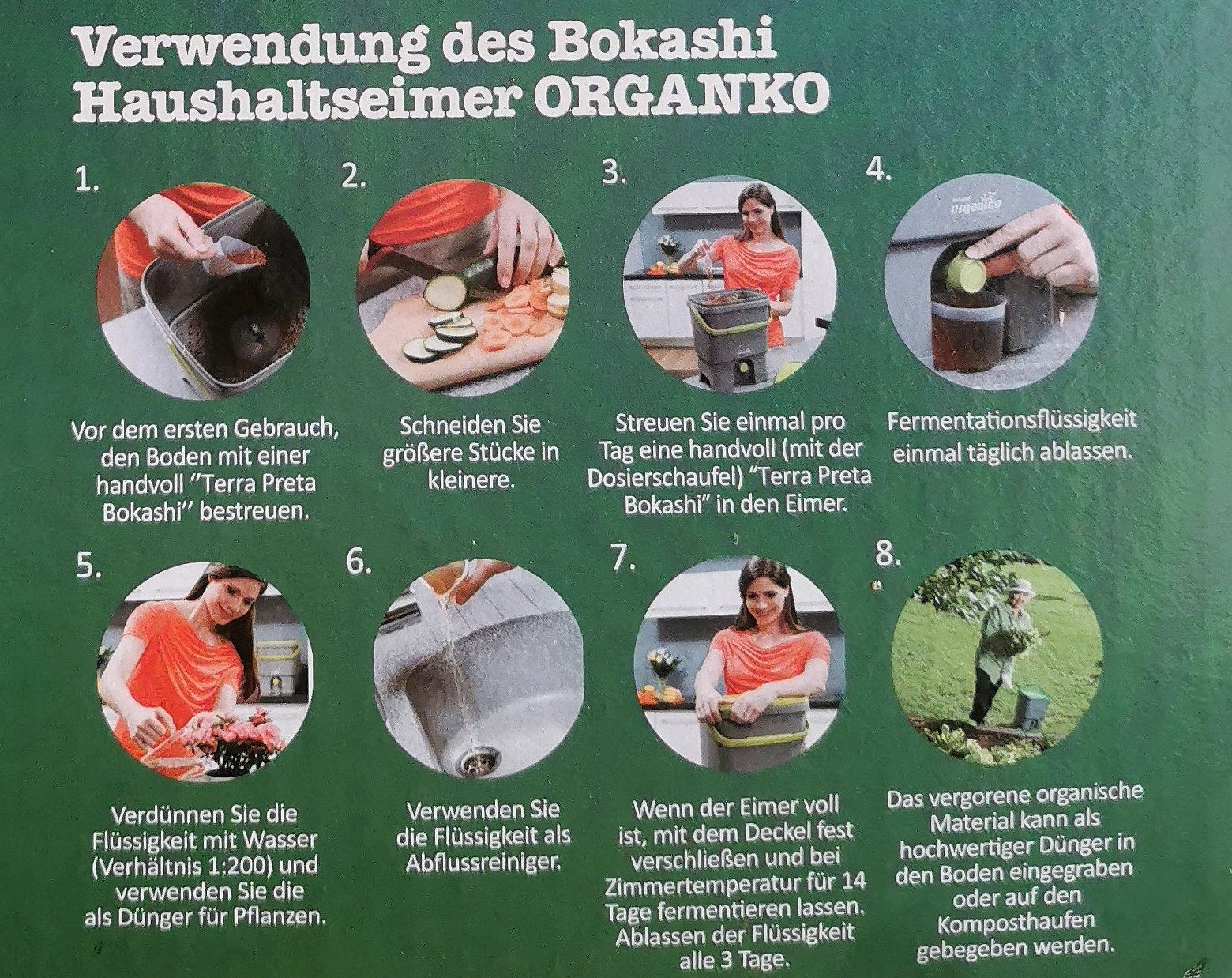 Box contenitori: Bokashi Eimer Set, Skaza ORGANKO mit Terra Preta Bokashi – Usato da Kreuzlingen venduto da Mietze_34 1