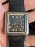 TISSOT very rare oversized sterling silver wristwatch