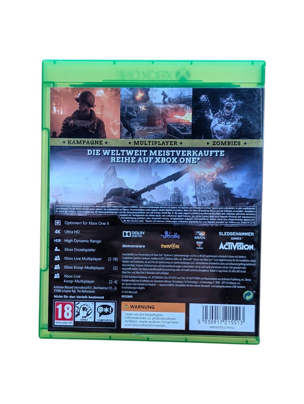 Microsoft Giochi: Call of Duty: WWII Xbox One – Usato da Domat/Ems venduto da IsseldorsShop 1