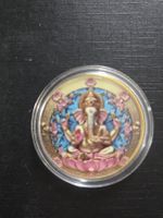 Gedenkmuenze Ganesha & Buddha, Asien, Sammlerstueck!
