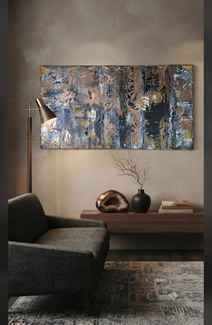 Dipinti: Gemälde Abstrakt handmade 40×70 – Nuovo (secondo la descrizione) da Riehen venduto da Steinbock1970