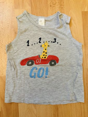 Débardeur H&M 86 (12-18 mois) motif rigolo pour l'été !