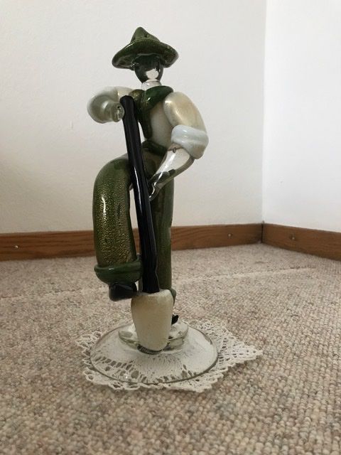 Sculptures & Statues: Glasfigur H: 30 cm, Mann mit Sense, antik – D'occasion à Zürich par RicBor