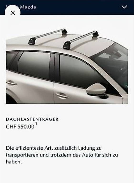 Portapacchi: Mazda CX-60 Dachträger Original – Usato da Aadorf venduto da R-Line2907