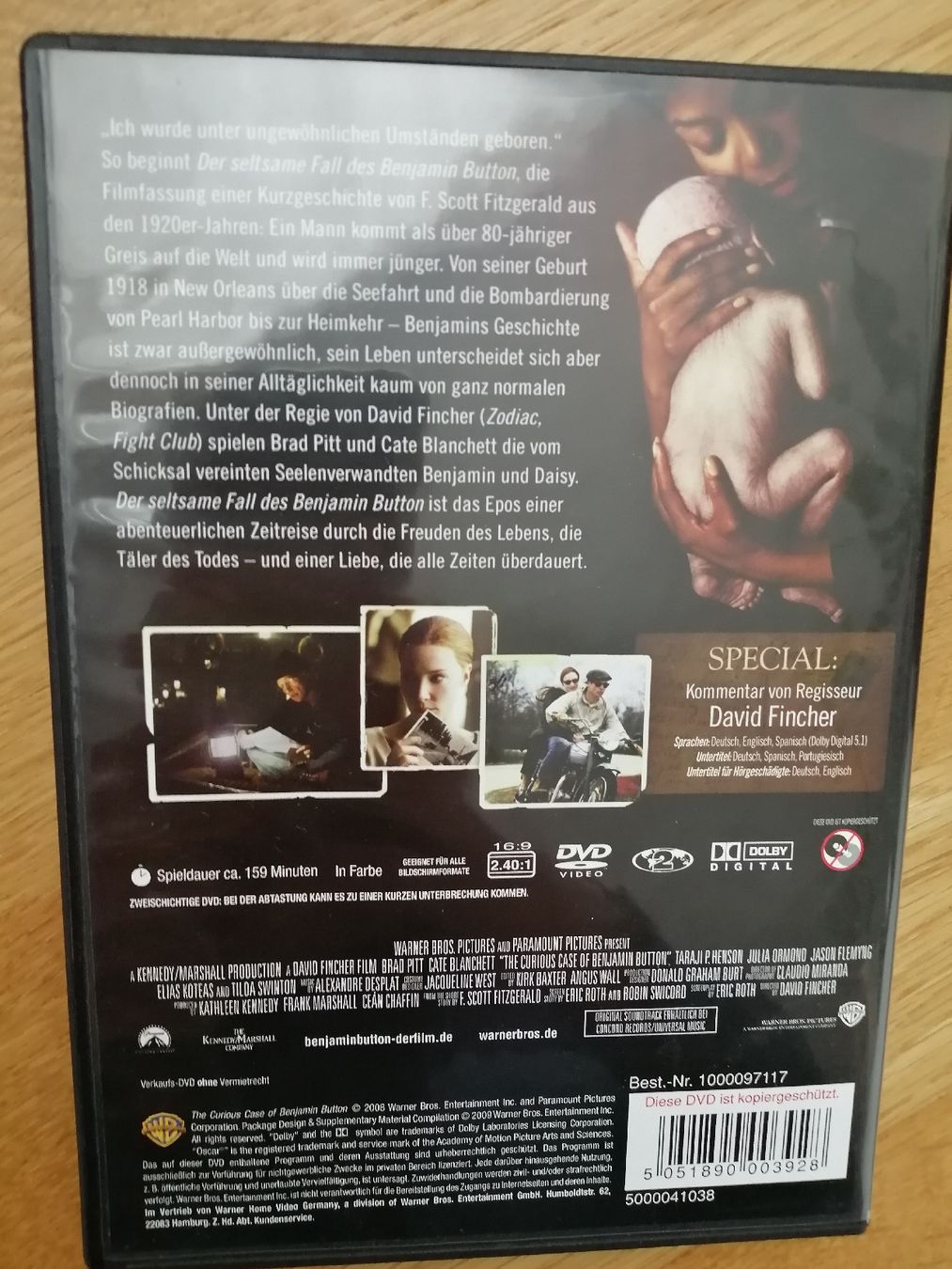 Tutti i DVDs: Der seltsame Fall des Benjamin Button DVD – Usato da Windisch venduto da mer_6cjk 1