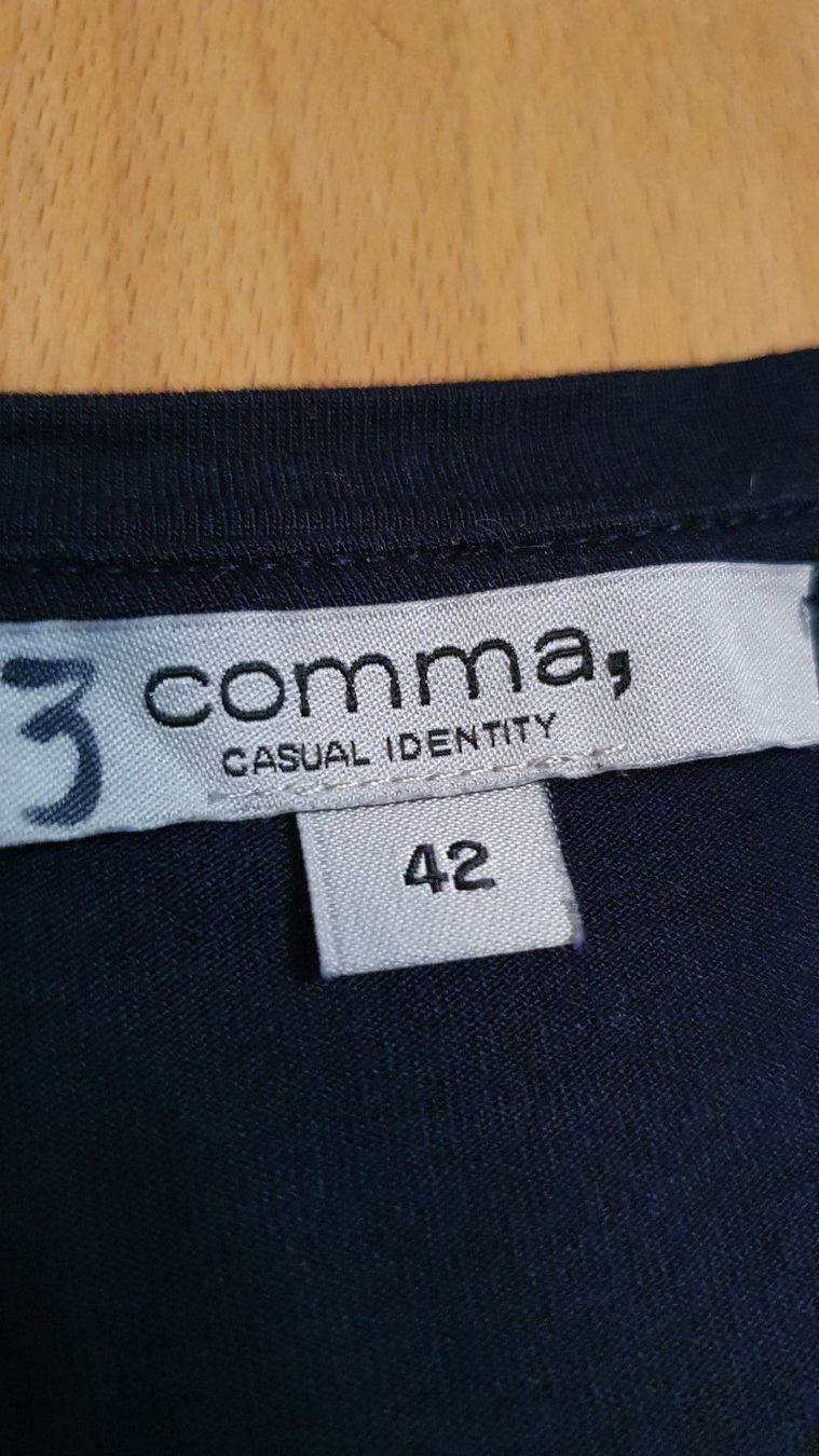 Comma Camicette: COMMA Shirt Navy Print Gr. M Casual Basic Elegant – Usato da Wald ZH venduto da CapLux 3
