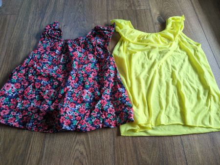 2 Sommer Tops Shirt Bluse Grösse 122/128 H&M