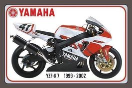 Blechschild-YAMAHA YZF R 7 1999-2002