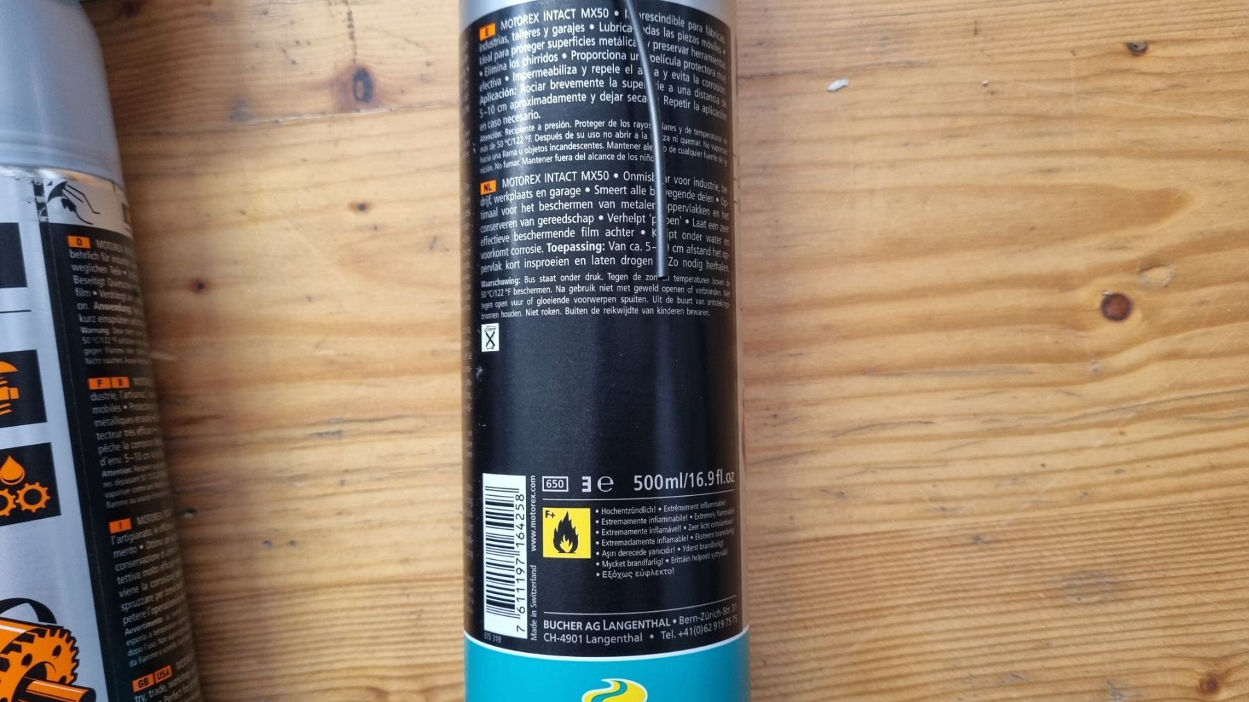 Motorex Pflegeprodukte: 9x MOTOREX Intact MX 50 - Spray 500ml – Neu (gemäss Beschreibung) aus Tägerschen von Moto-Welt-Parts 1