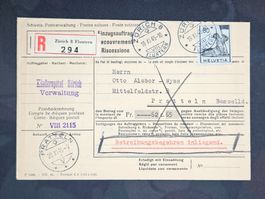 CL23 Enveloppe + Timbre Suisse 1945