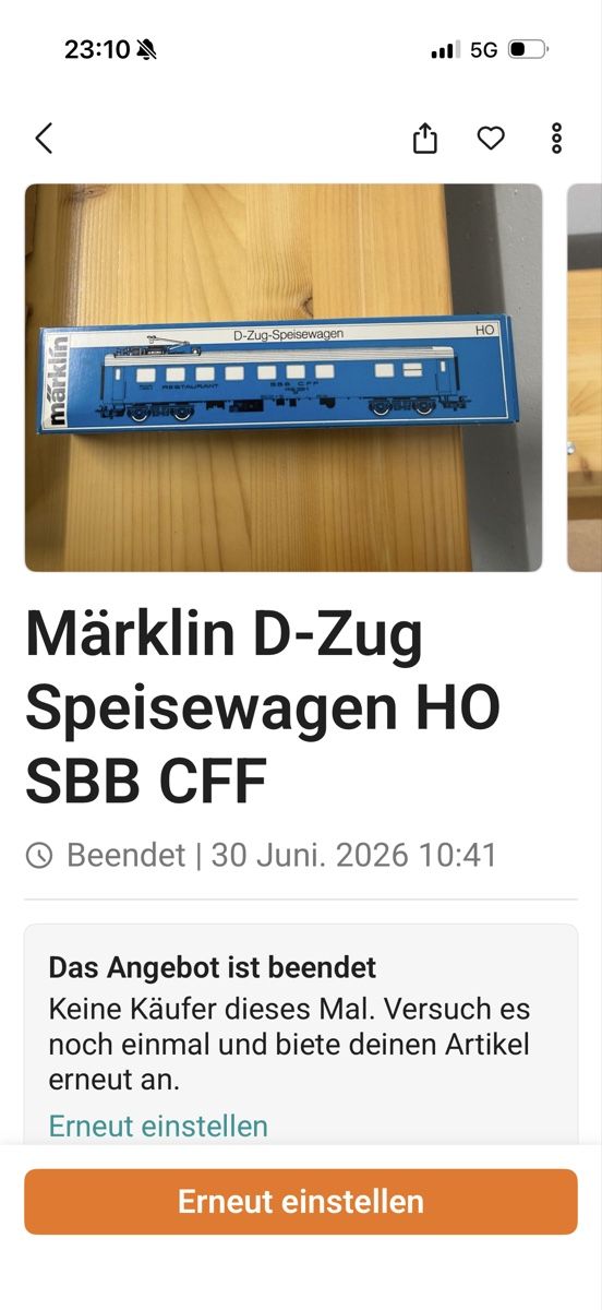 Märklin Modelleisenbahnen: 10 Stück Märklin-SBB-Sammlung  HO – Neu (gemäss Beschreibung) aus Kleinbösingen von Calimeraa 2
