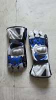 Gants de moto Hifly en cuir, taille XL, bleus et gris