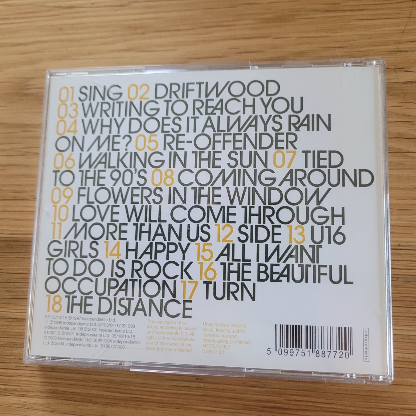 CD: CD Travis Singles – Usato da Biel/Bienne venduto da Destockweb 2