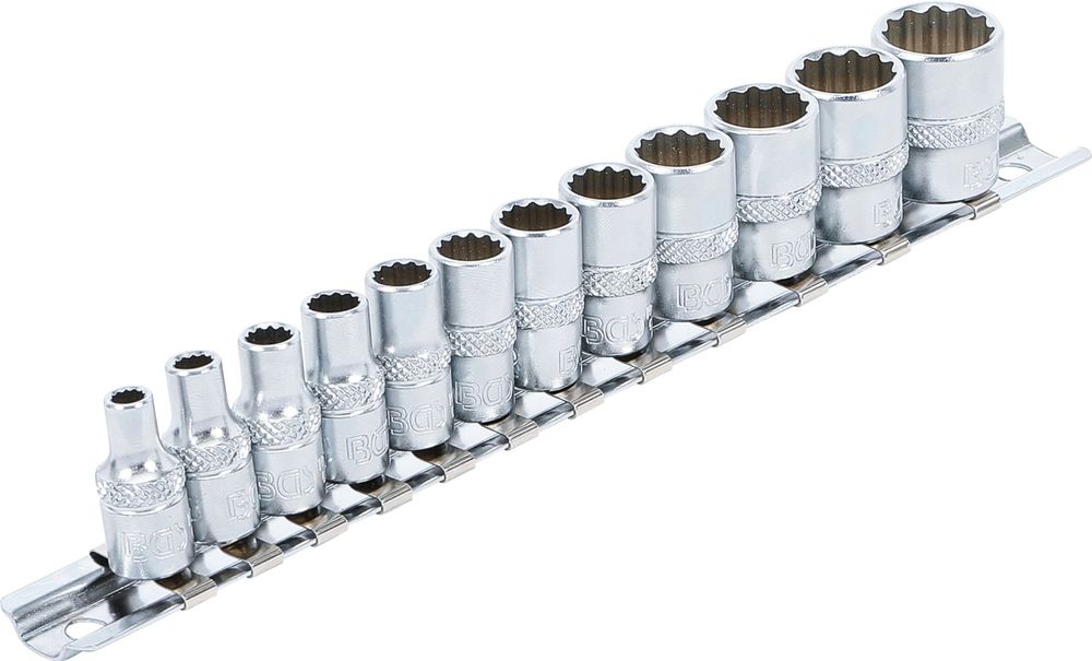FACOM 3/8 Zoll Steckschlüssel – 12-Kant, Glanzverchromt, Für Muttern, Maße: 16,7 Mm, 27 Mm Lang