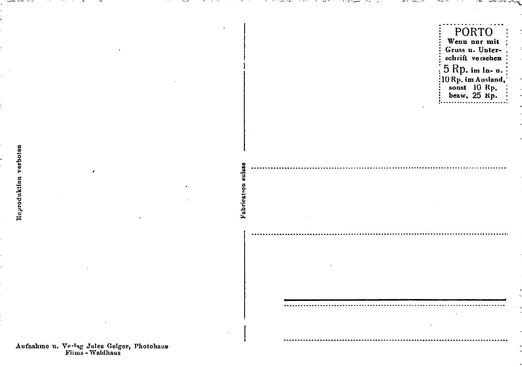 Ansichtskarten: 2x Flims – Gebraucht aus Ottikon b.Kemptth. von Neptun1974 3