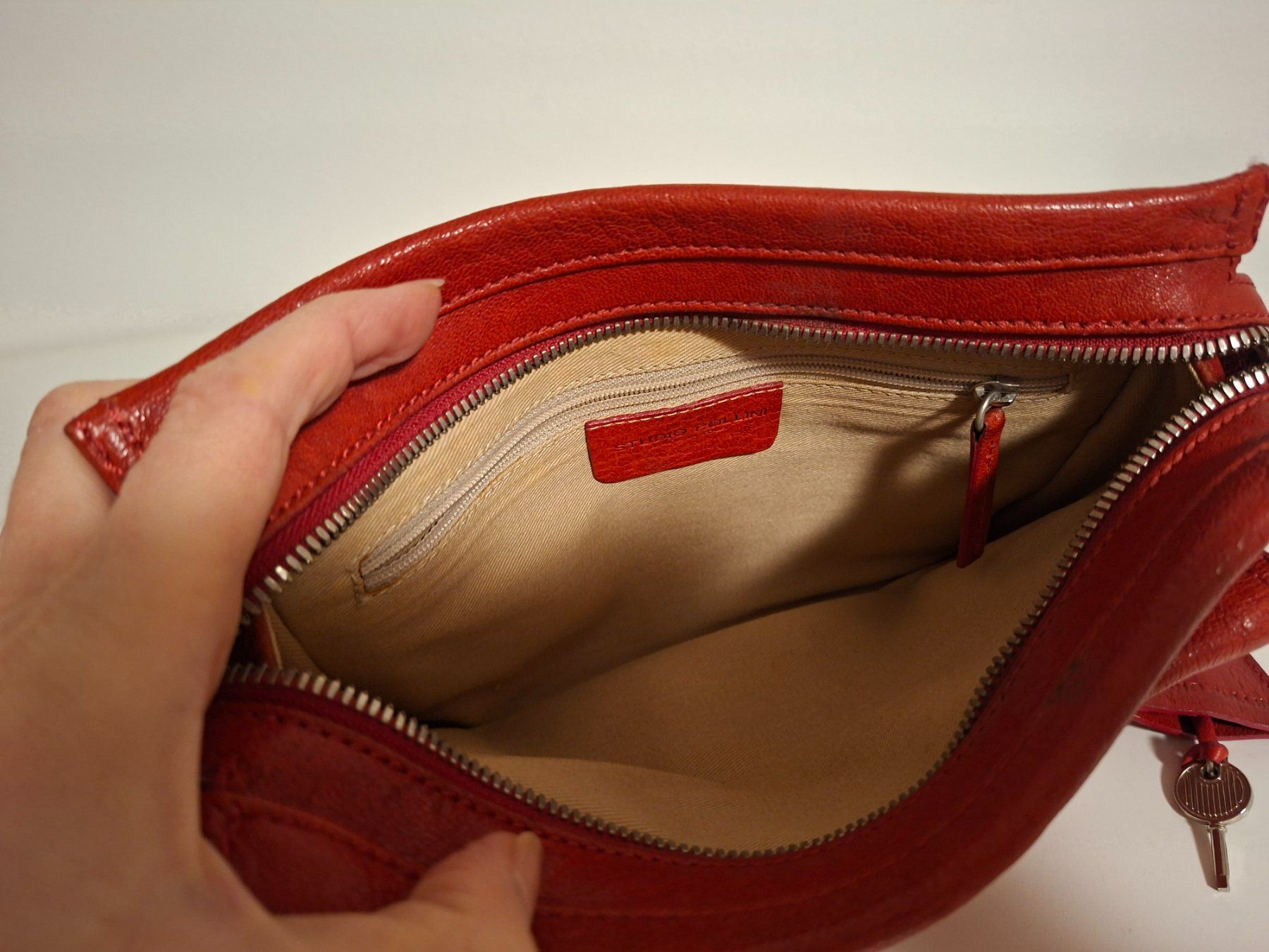 Borse da donna: Pollini Leather Bag, Red, Stylish, Summer Bag! – Usato da Zürich venduto da oli_p8cc 3
