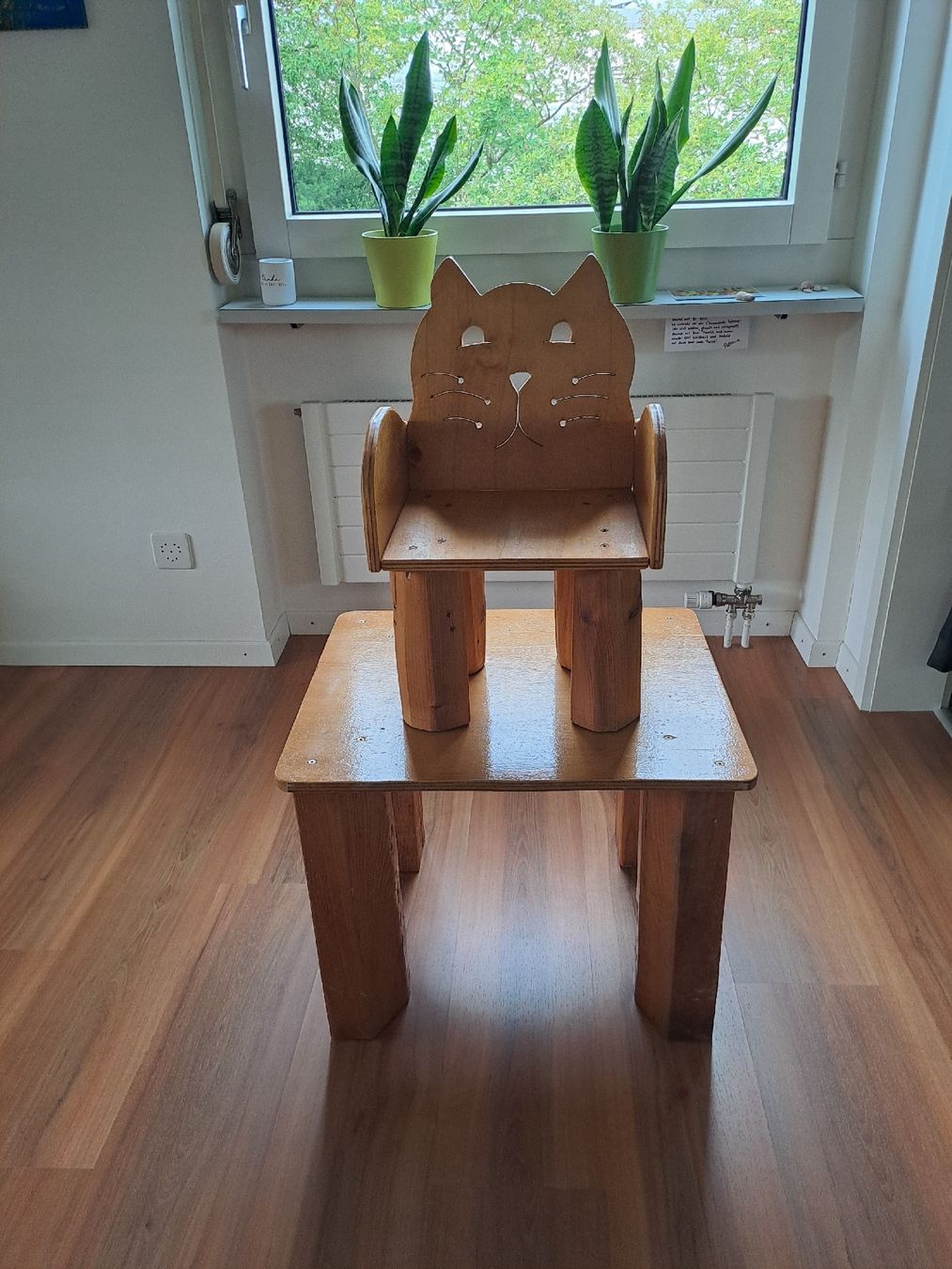Tischset: Kinder-Tischset mit Katzenmotiv, Holz. – Gebraucht aus Uster von PierGiak 2