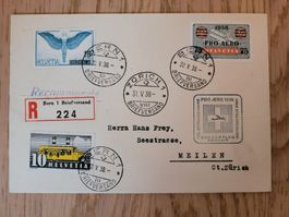 Pro Aero Flugpostbrief 1938, mit schöne Frankatur