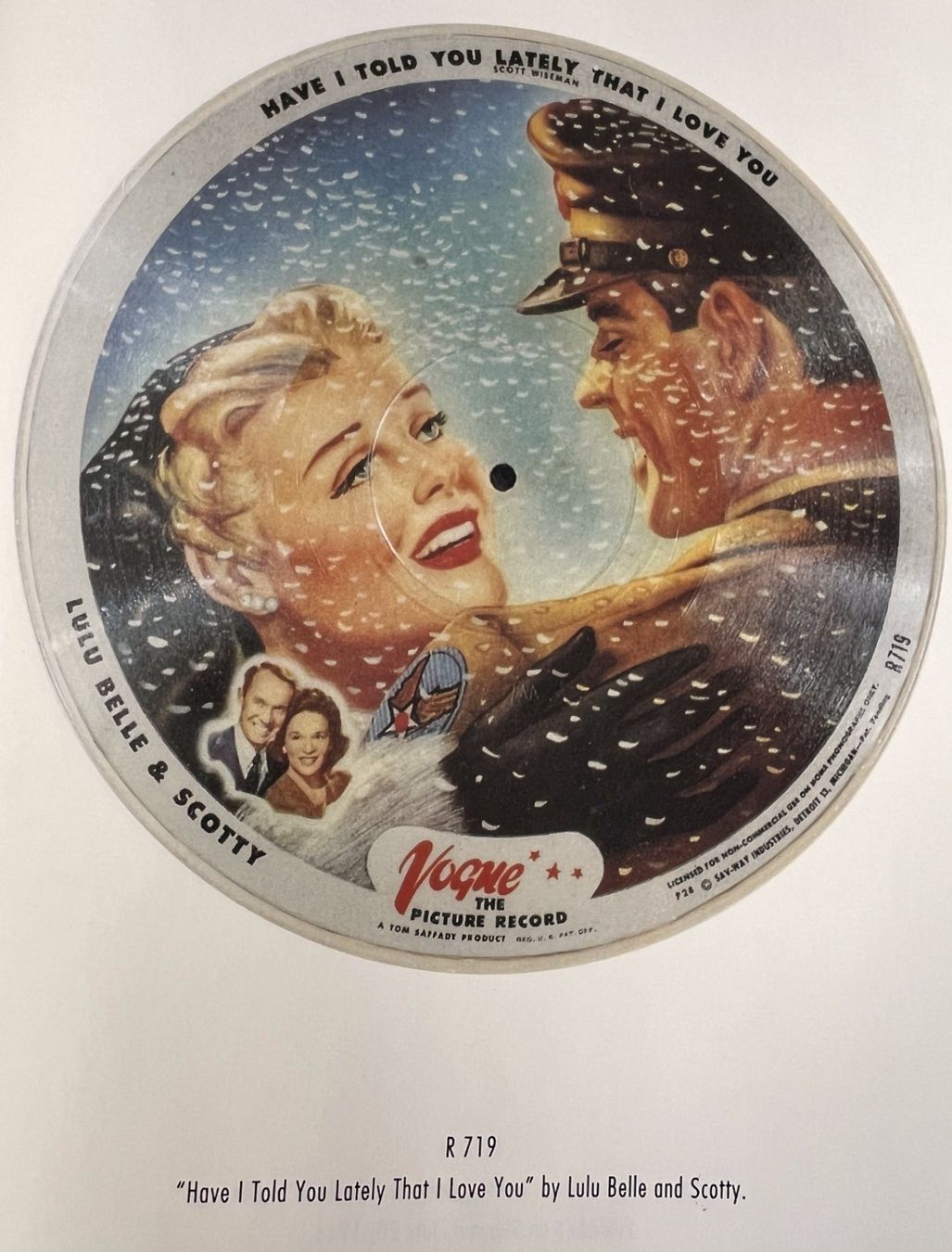 Dischi in vinile: Vogue Bild- Schallplatte Bildplatte R719,  gerahmt – Usato da Rothrist venduto da Brandystar 2