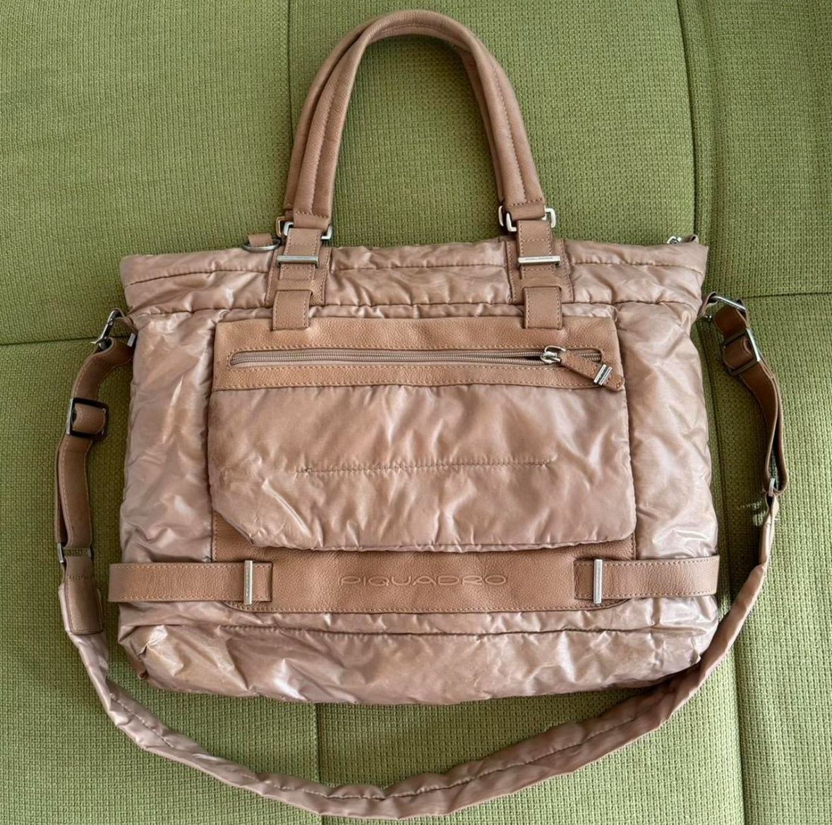 Piquadro Taschen: piquadro taupe shopper tasche – Gebraucht aus Brig von hanasm22