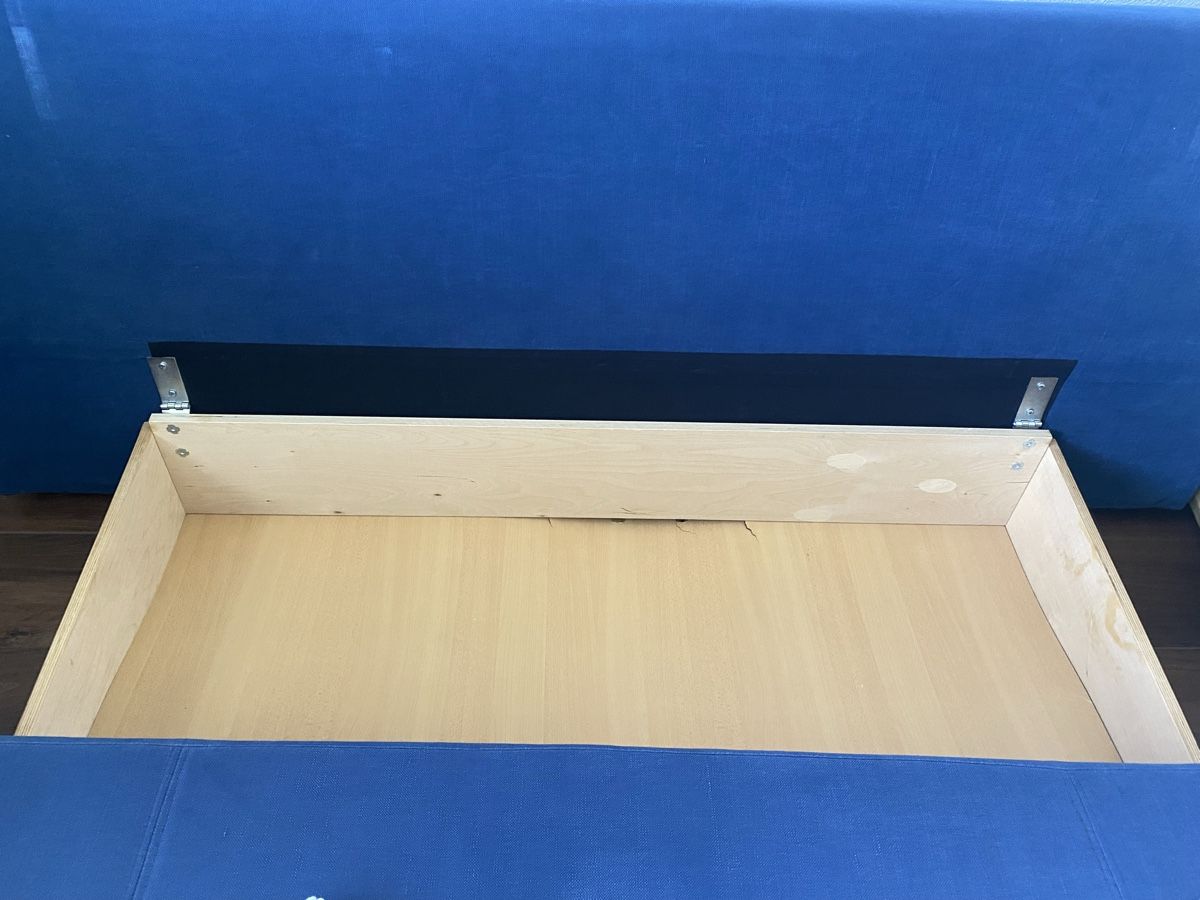 Divani: Schlafsofa blau mit Stauraum gebraucht – Usato da Hellbühl venduto da der_xdp2 4