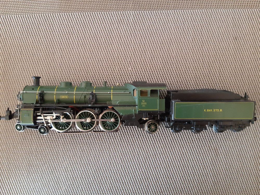 7J Märklin 3092 K.Bay.Sts.B. Dampflok S 3/6 grün (Gebraucht) in