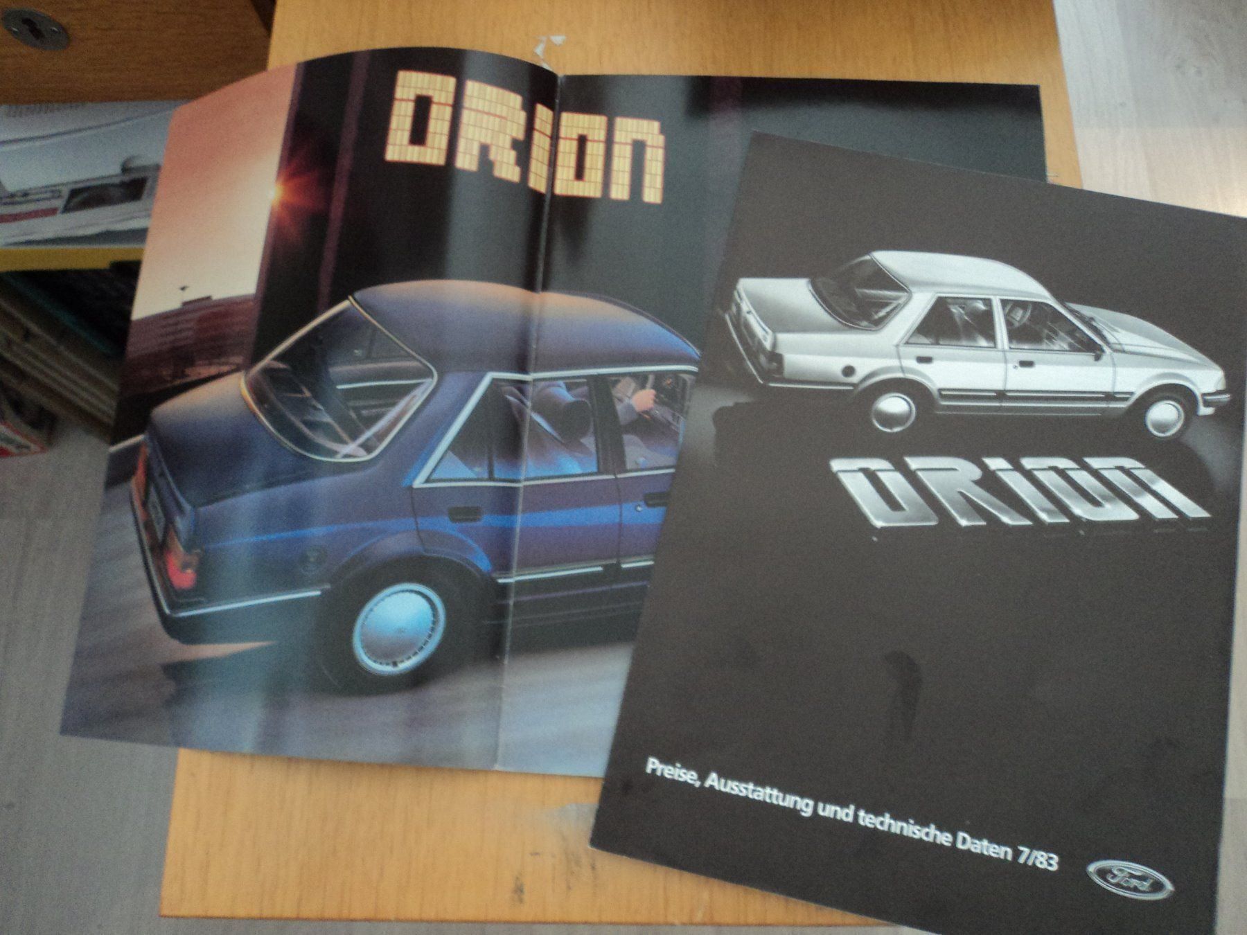 Ford Documents: Prospekt und Preisliste Ford Orion 1983 – D'occasion à Schwarzenburg par modelCARama 2