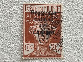 Alte Briefmarke: Posta di Fiume