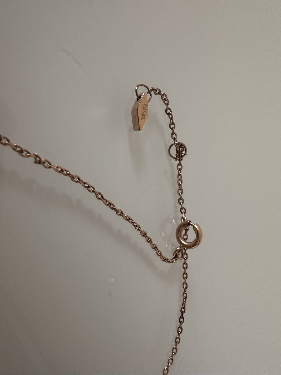 Fossil Ketten: Fossil, Collier, Rosegold mit Perlmutt, neuwertig – Neu (gemäss Beschreibung) aus Zürich von anouk_8008 2