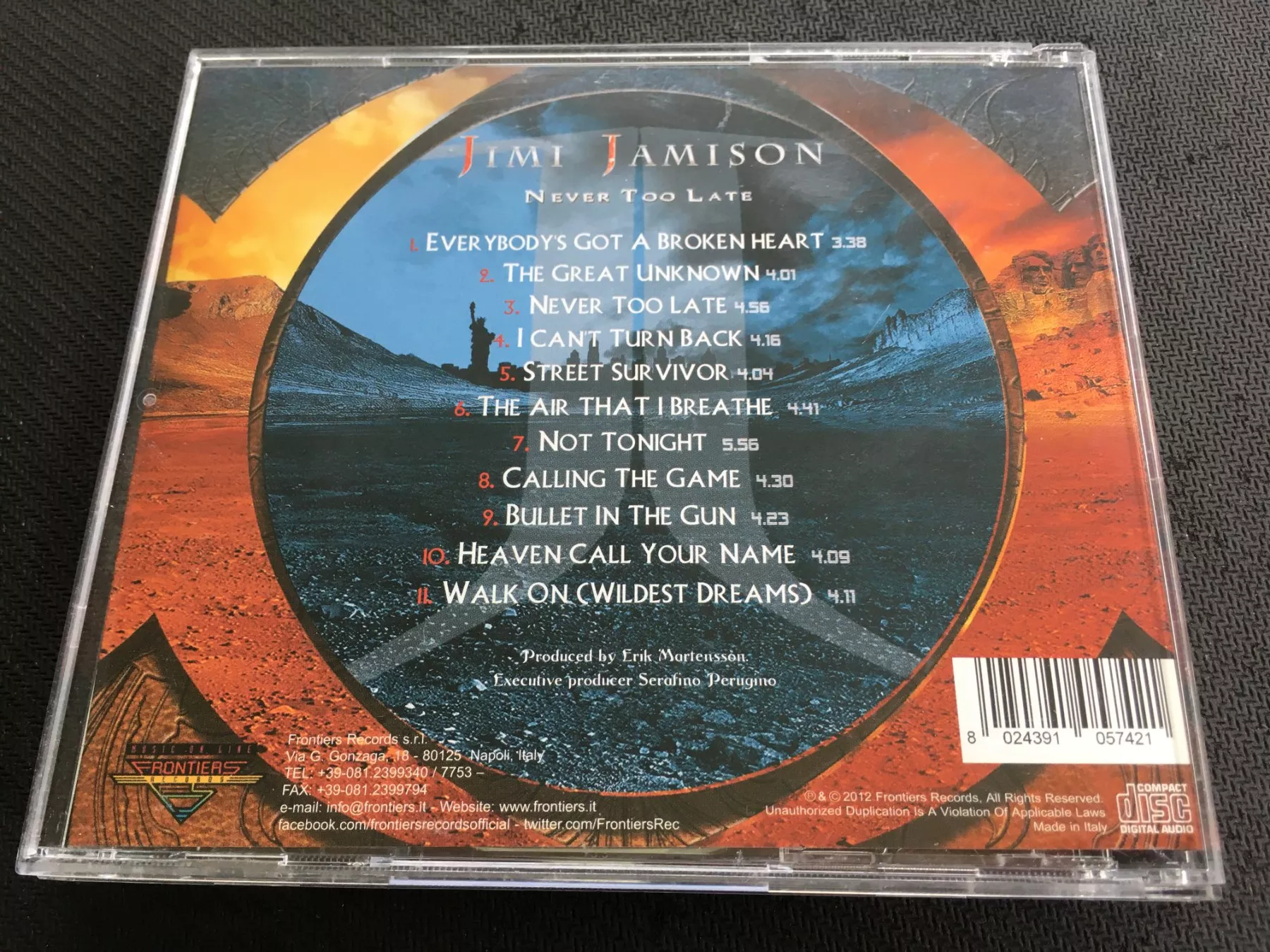 CD: Jimi Jamison - Never too late -CD- – Usato da St.Gallen venduto da MedienJoe 2