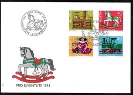 FDC Pro Juventute Serie 1983 J286 - J289 ET Bern 24.11.1983