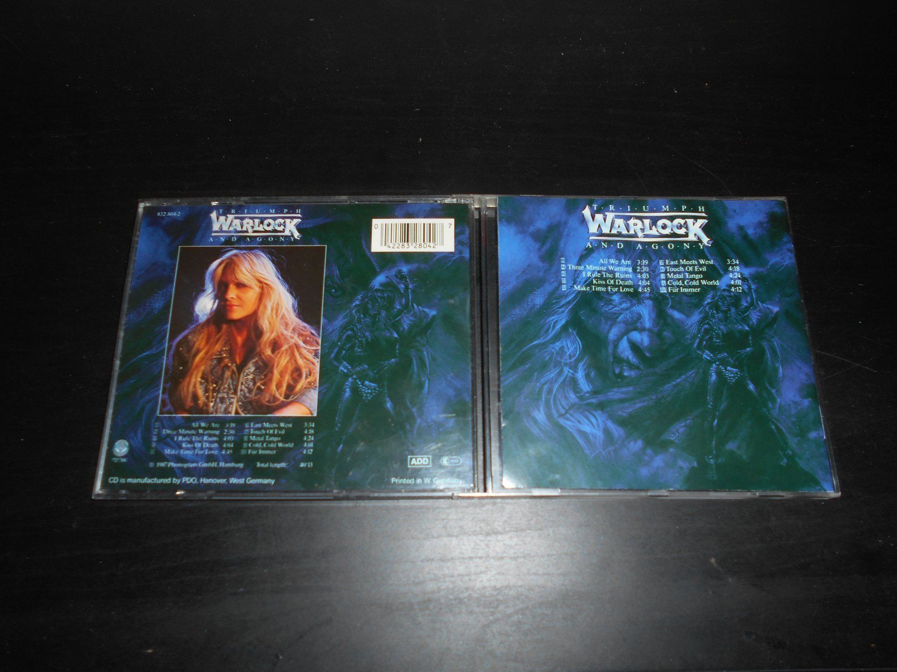 CD: Warlock – Triumph And Agony / 1987 – Usato da Aarberg venduto da witchhunter01 1