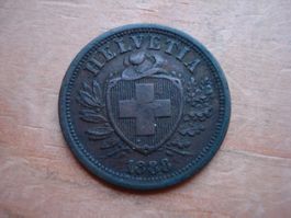 (W5) 2 Rappen 1888