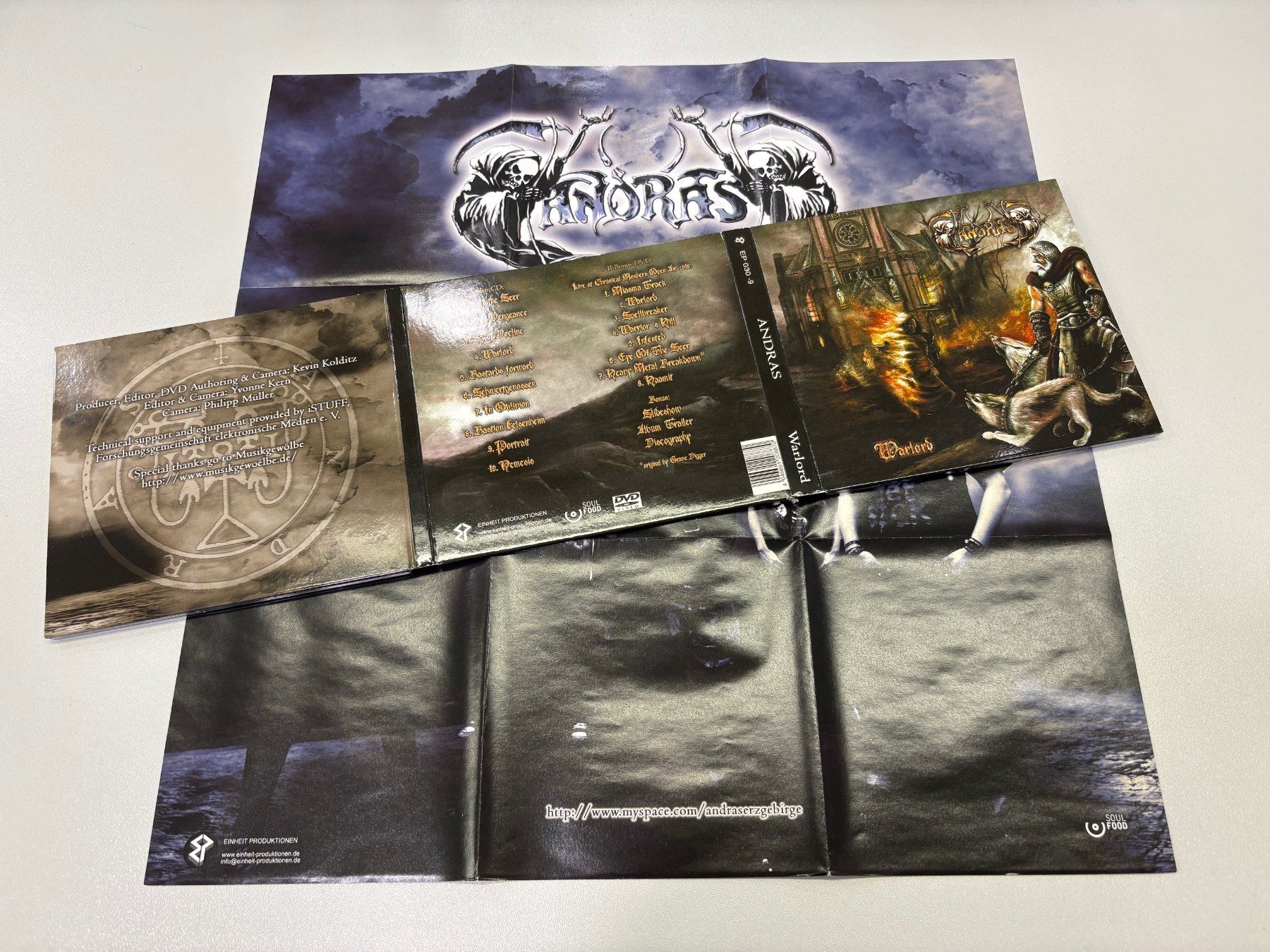 CD: ANDRAS Warlord CD & DVD Digipak Poster Black Metal – Usato da Wiedlisbach venduto da Andrisa 1