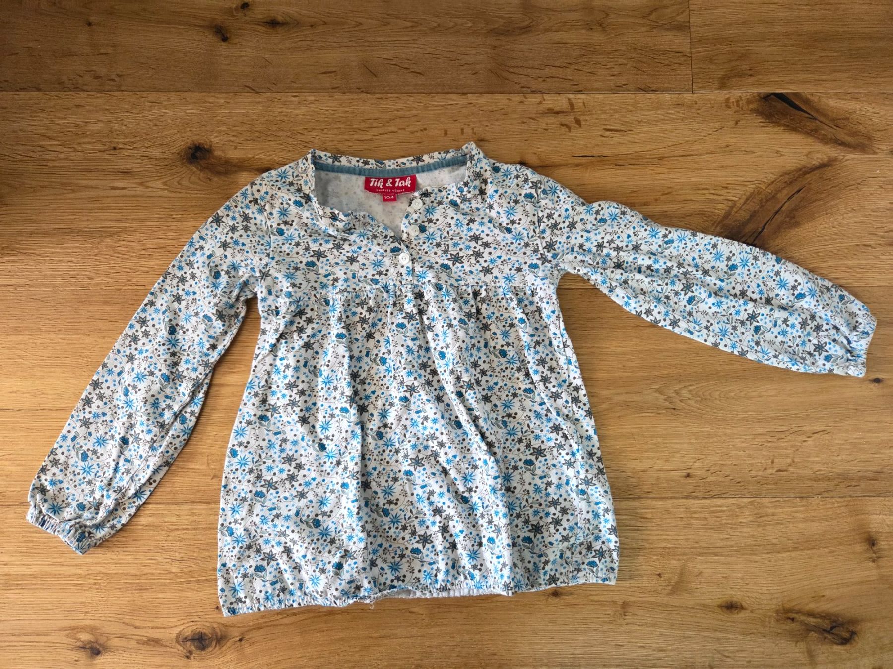Manor Maglioni & Felpe: Langarmshirt Gr. 98, Blumen, blau – Usato da Ottikon venduto da swiftchocolate