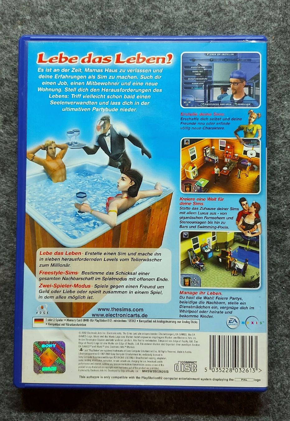 Spiele: The Sims - PlayStation 2 👨‍👩‍👧‍👦 – Gebraucht aus Courfaivre von RetroFab 3