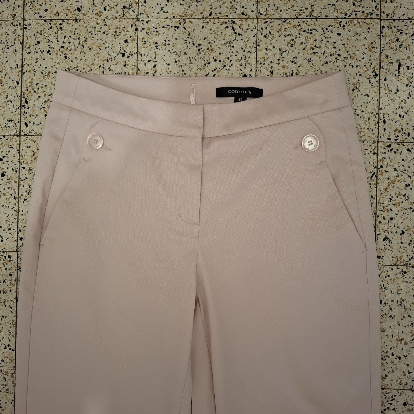 Comma Hosen: Comma Pantalon Élégant Rose Poudré - Taille 34 – Neu (gemäss Beschreibung) aus Le Locle von QUALI-PRIX