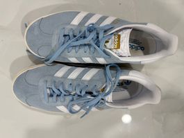 Adidas Gazelle Platform Damen hellblau neuwertig TOP!